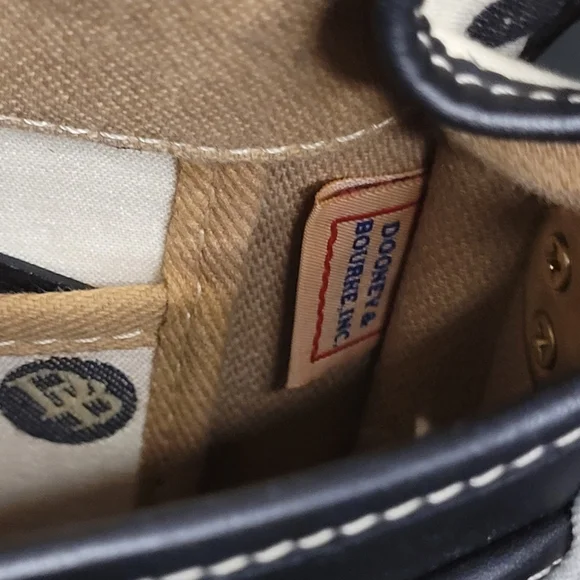 Vintage Dooney & Bourke Monogram Polka Dot Made in USA crossbody - Picture 12 of 14